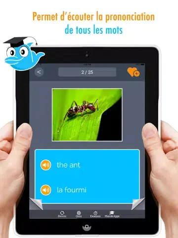 Captures d'écran de Learn French Vocabulary: Practice orthography and pronunciation - Gratis iPad 