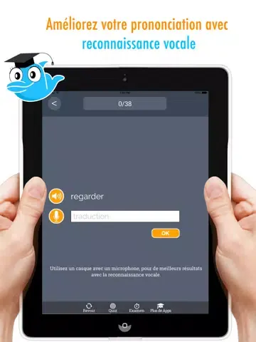 Captures d'écran de Learn French Vocabulary: Practice orthography and pronunciation - Gratis iPad 