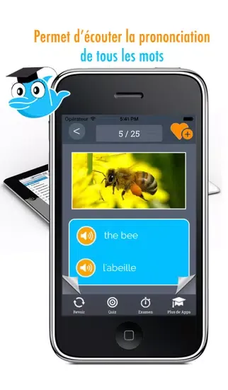 Captures d'écran de Learn French Vocabulary: Practice orthography and pronunciation - Gratis