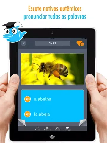 Learn Portuguese and Spanish Vocabulary: Memorize Words - Free iPad  Ekran Görüntüleri