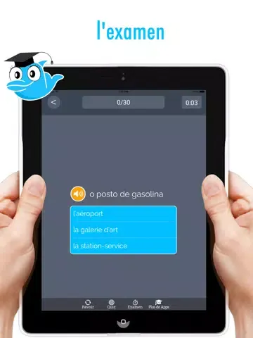Ảnh chụp màn hình của Learn Portuguese and French: Memorize Words - Free iPad 
