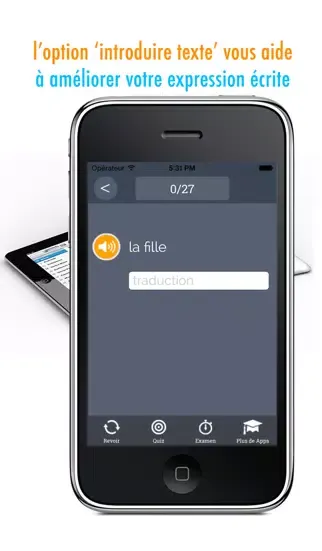 Ảnh chụp màn hình của Learn Portuguese and French: Memorize Words - Free