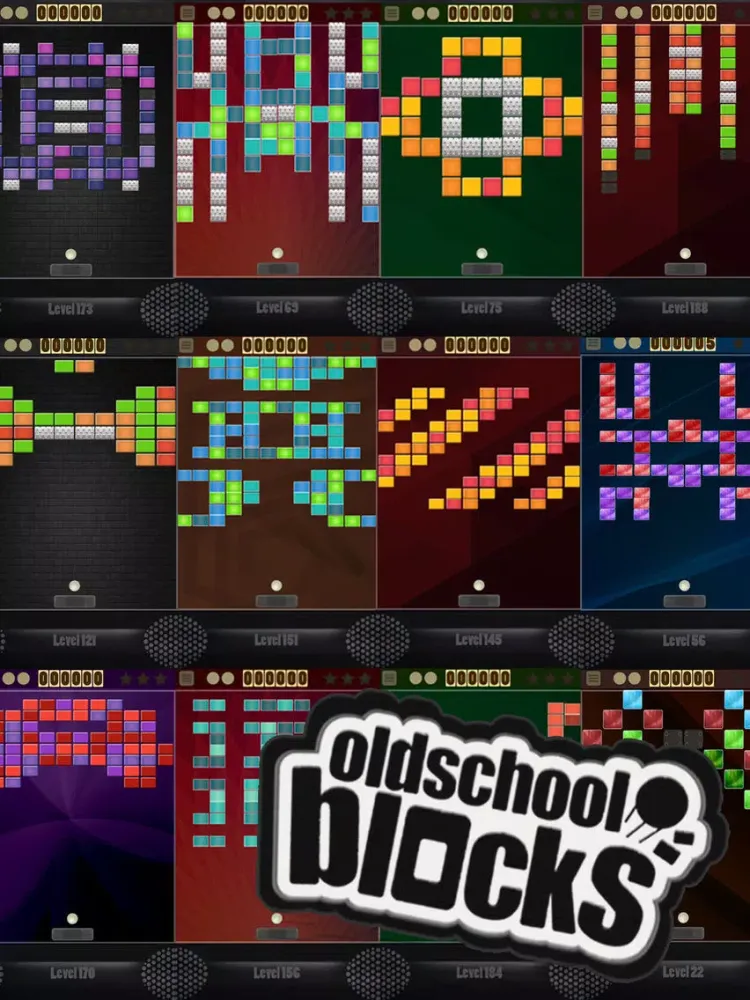 Oldschool Blocks Brick Breaker iPad Screenshots