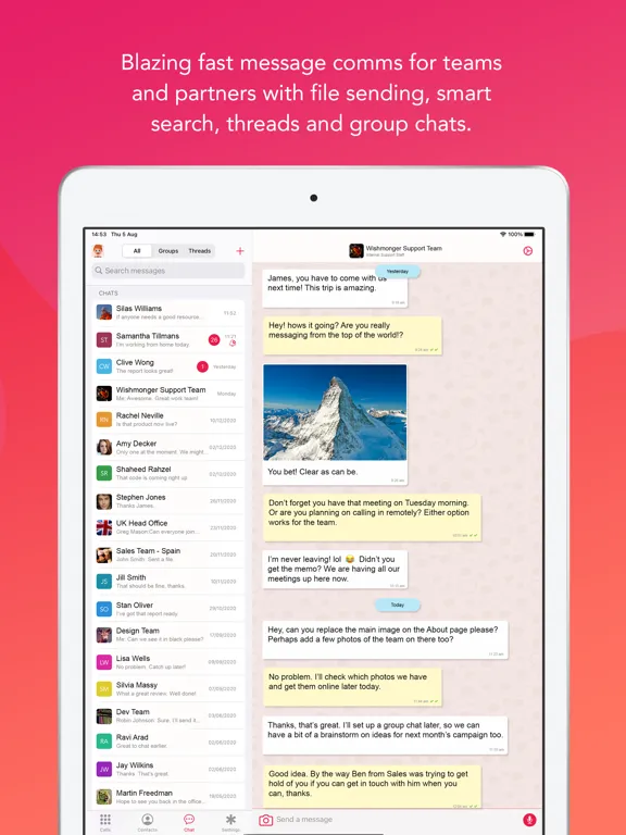 Capturas de pantalla de Yay.com Enterprise iPad 