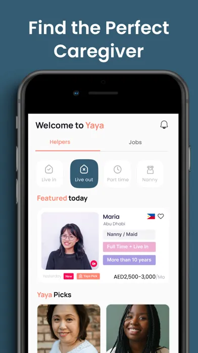 Capturas de pantalla de Yaya Middle East: Find Nannies