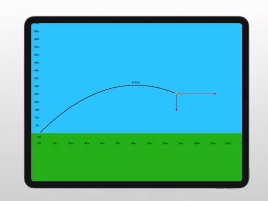 Projectile Motion Simulator iPad  Screenshots