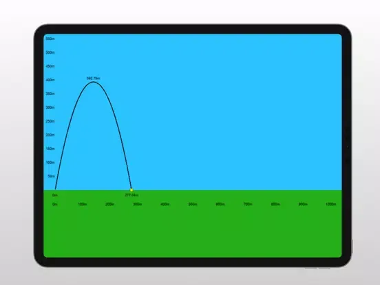 Projectile Motion Simulator iPad  Screenshots