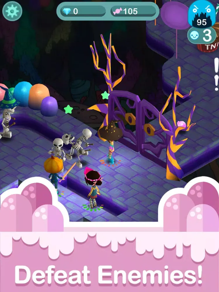 Capturas de tela do Candy Cave iPad 
