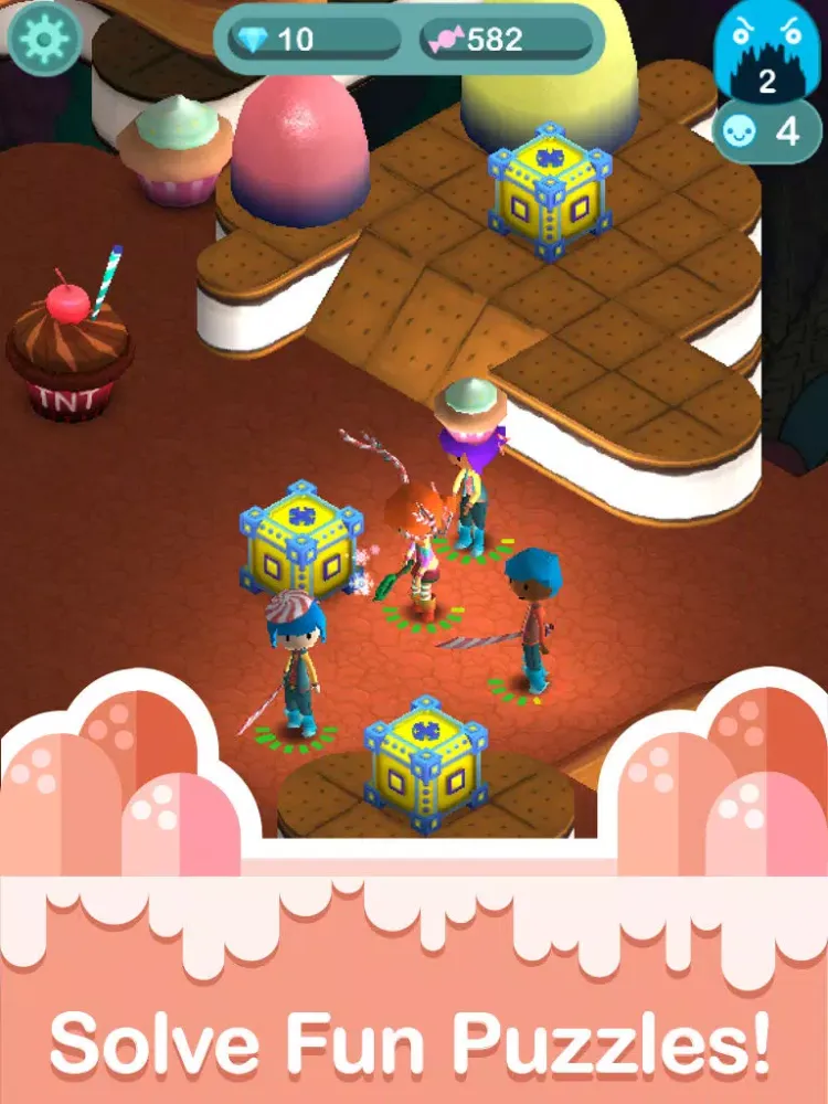 Capturas de tela do Candy Cave iPad 