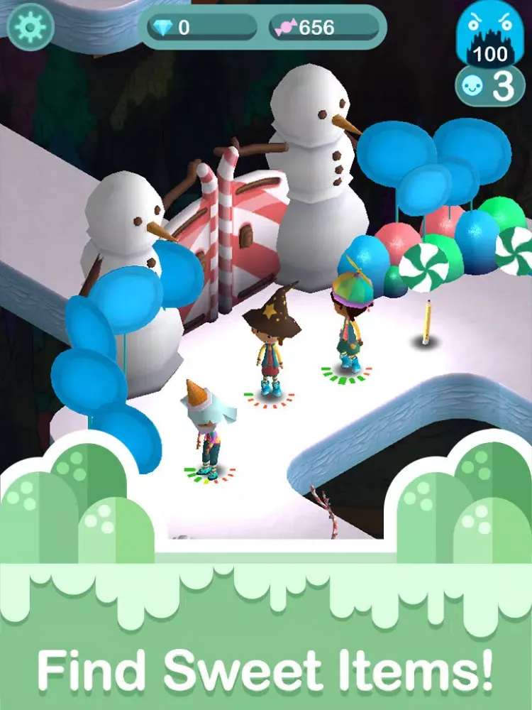 Capturas de tela do Candy Cave iPad 