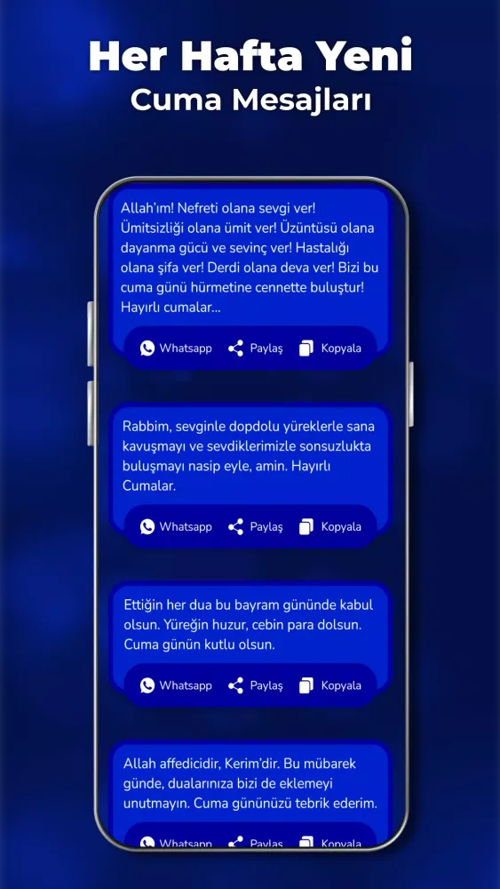 Ảnh chụp màn hình của Yazılı Cuma Mesajları Pro