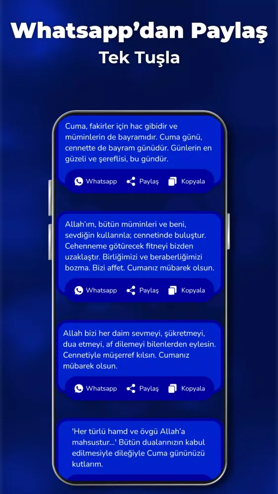 Ảnh chụp màn hình của Yazılı Cuma Mesajları Pro