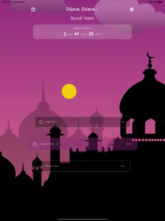 Namaz Vakitleri: Ezan, Kur'an iPad 應用截圖