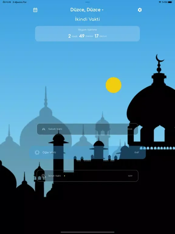 Namaz Vakitleri: Ezan, Kur'an iPad 應用截圖