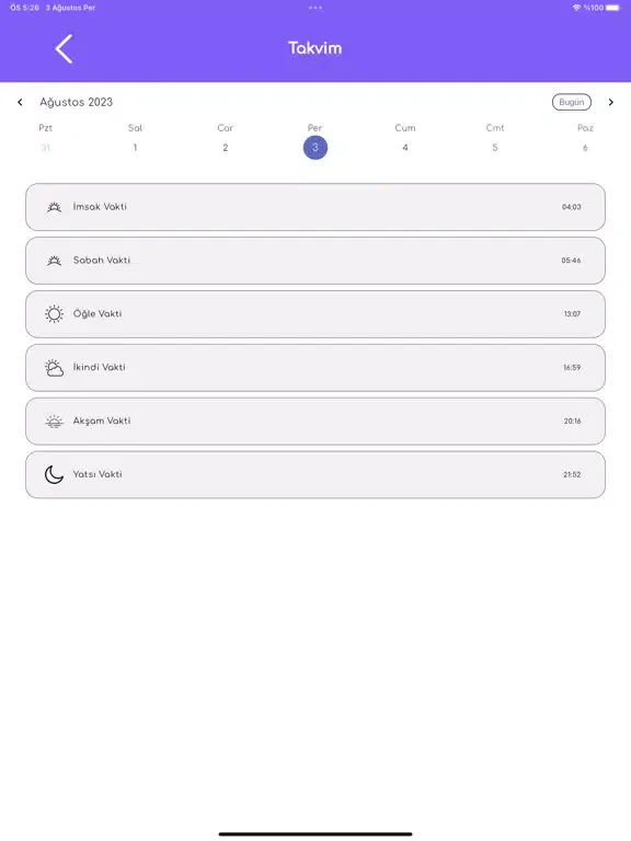 Namaz Vakitleri: Ezan, Kur'an iPad 應用截圖