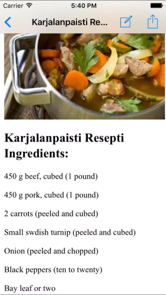 Finnish Food Recipes應用截圖