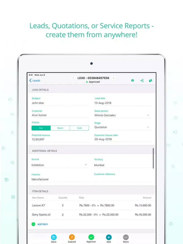 Captures d'écran de GrowSmart SMB iPad 