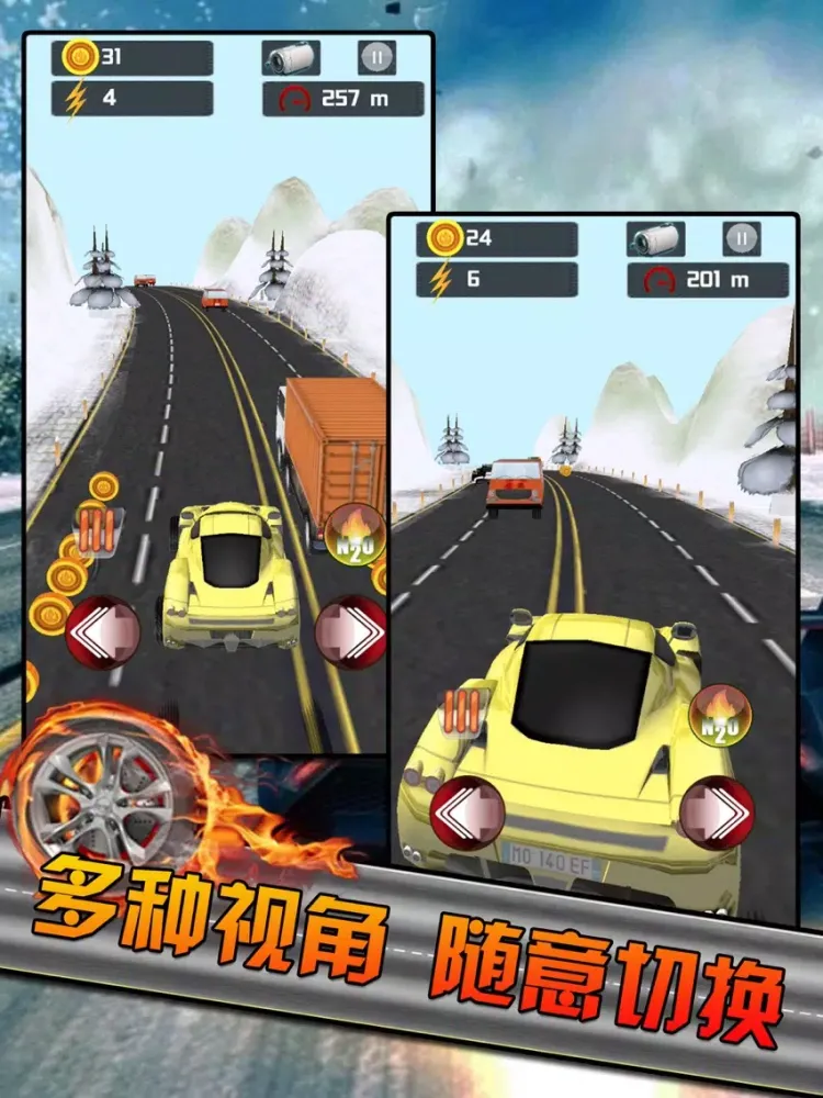 Capturas de pantalla de Wild Racing Car-road drift iPad 