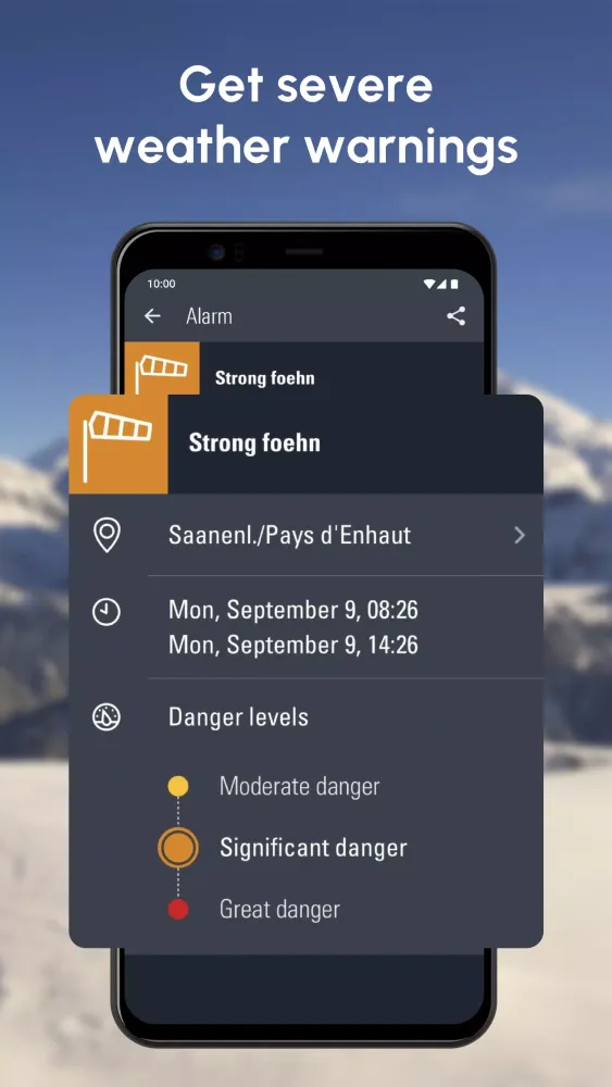صور Weather Alarm - Swiss Meteo