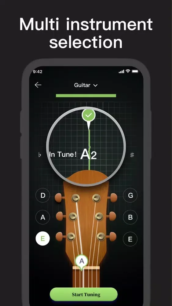 Скриншоты GuitarTuner-Bass,Ukulele Tuner
