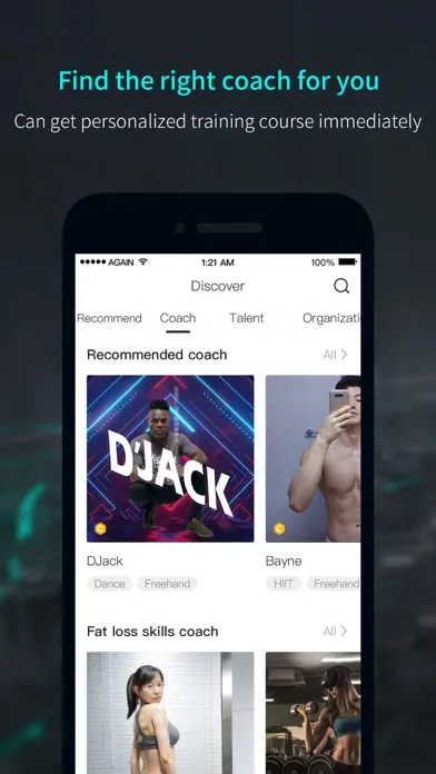 Zrzuty ekranu Again-fitness coaches gyms