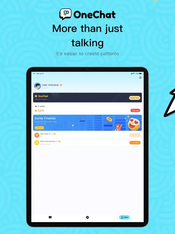 OneChat-AI Chat,Writer,Drawing iPad  Screenshots