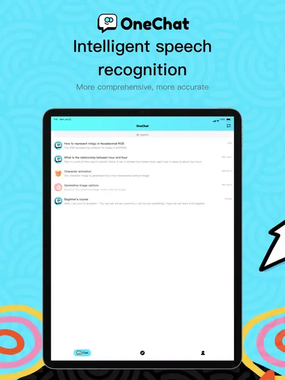 OneChat-AI Chat,Writer,Drawing iPad  Screenshots