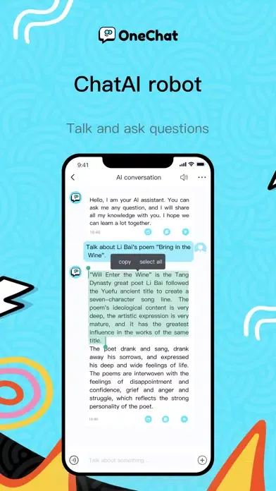 OneChat-AI Chat,Writer,Drawing Screenshots