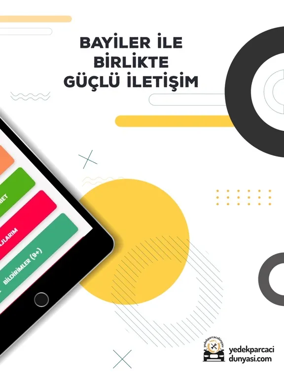 Capturas de tela do Yedek Parçacı Dünyası Bayi iPad 
