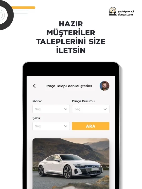 Capturas de tela do Yedek Parçacı Dünyası Bayi iPad 