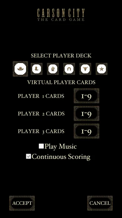 Ảnh chụp màn hình của Carson City - The card game