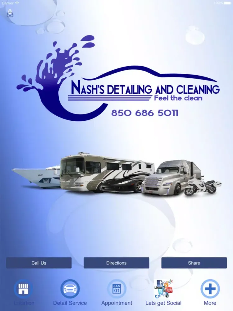 Capturas de pantalla de Nash's Detailing And Cleaning. iPad 