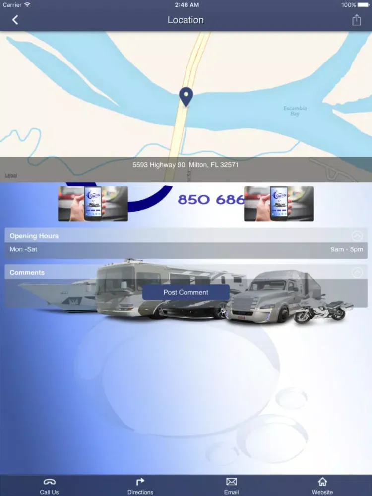 Capturas de pantalla de Nash's Detailing And Cleaning. iPad 
