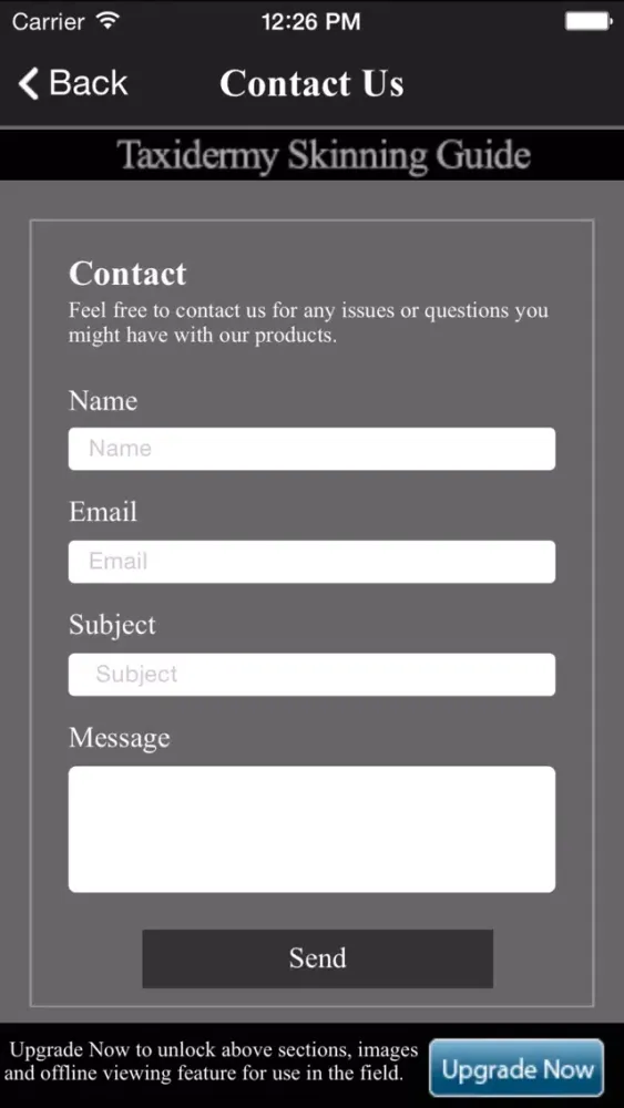 Taxidermy Skinning Guide FREE স্ক্রিনশট