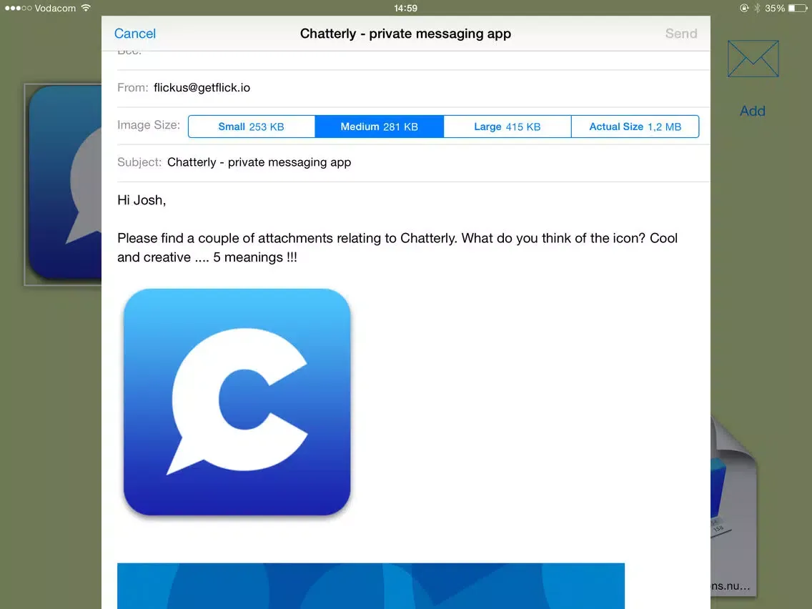 Zrzuty ekranu Mailtop iPad 