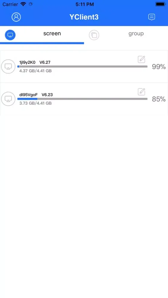 Capturas de pantalla de YClient pro