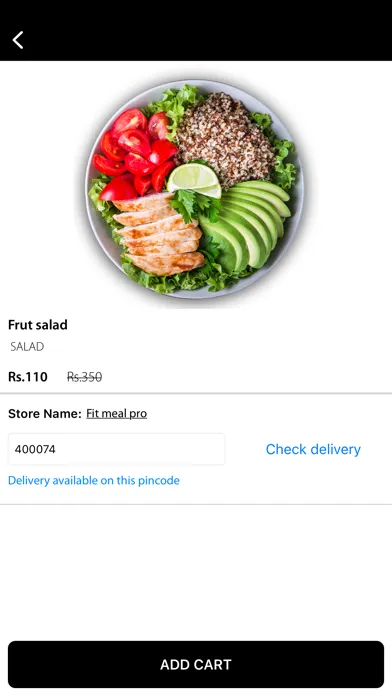 Ảnh chụp màn hình của Fit meal pro