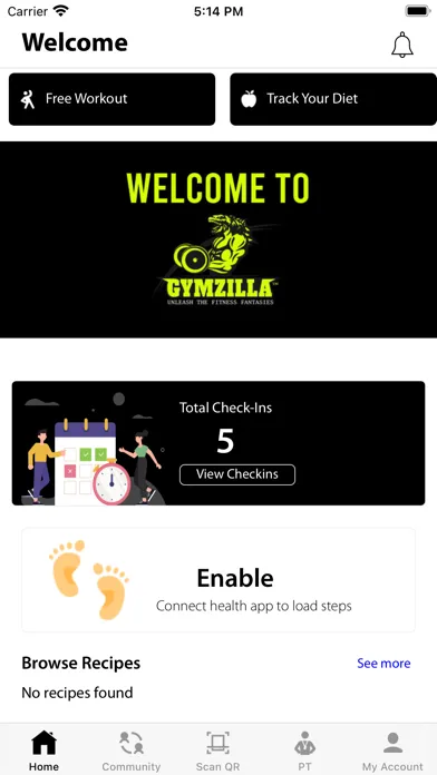 ภาพหน้าจอของ Gymzilla - Fitnotes