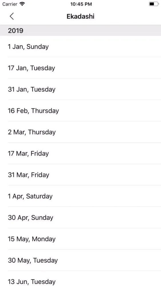 Zrzuty ekranu Haridham Calendar