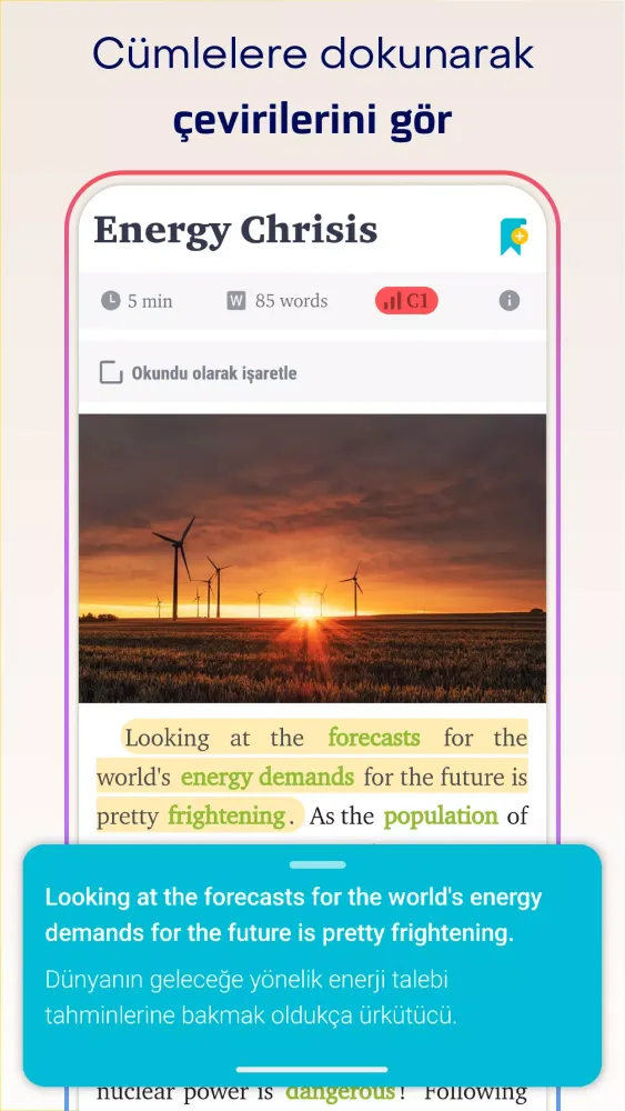 Captures d'écran de ReadingPower: Reading Passages