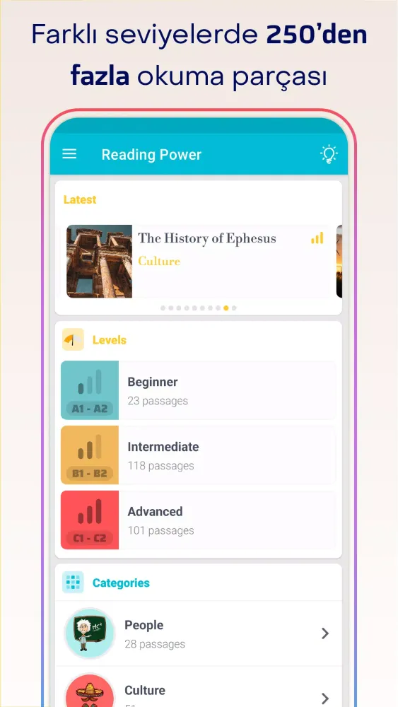 Captures d'écran de ReadingPower: Reading Passages