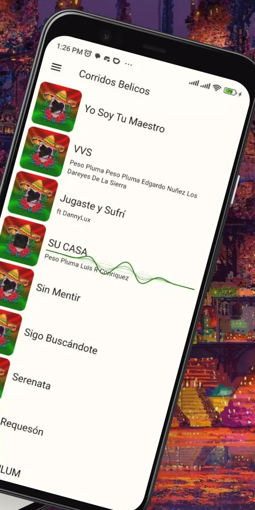 Скриншоты Ringtones Corridos Mexican