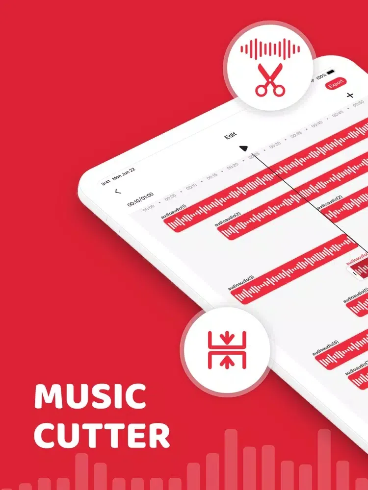 Music Cutter - Audio Editor iPad  Ekran Görüntüleri