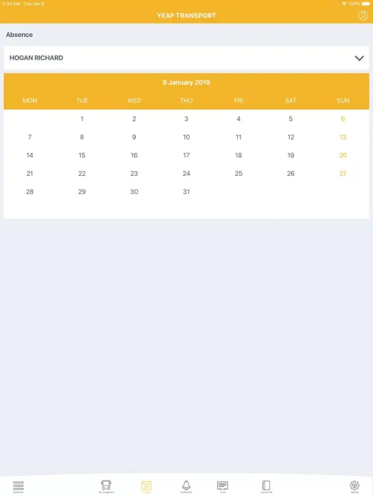 Yeap Transport Parent App iPad  Ekran Görüntüleri