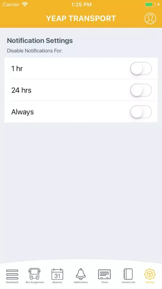 Yeap Transport Parent App Ekran Görüntüleri