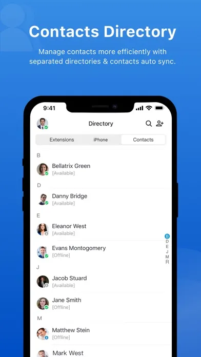 Yeastar Linkus Mobile Client Screenshots