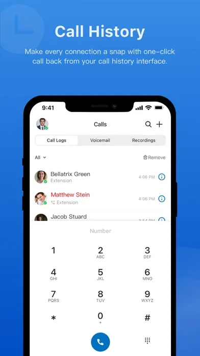 Yeastar Linkus Mobile Client Screenshots