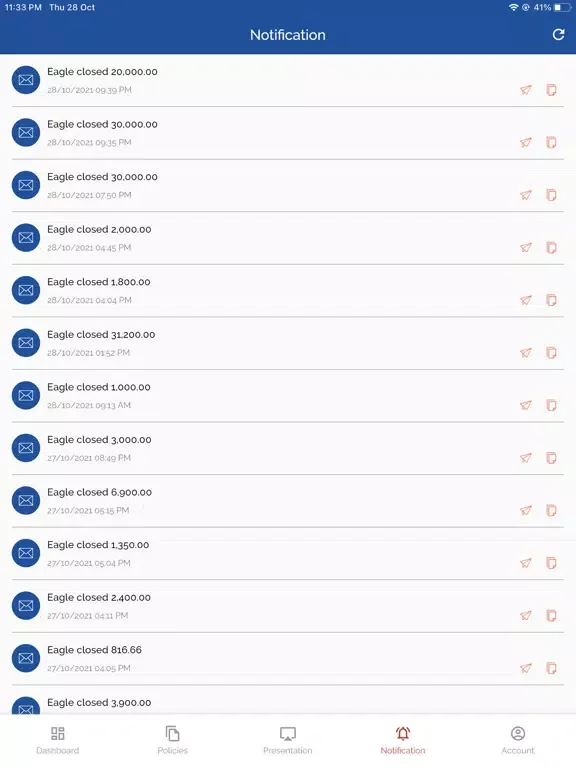 NPG Agent iPad  Screenshots
