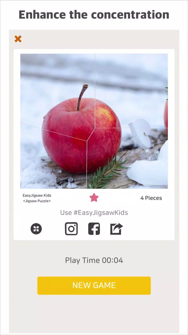Tangkapan layar EasyJigsaw Kids