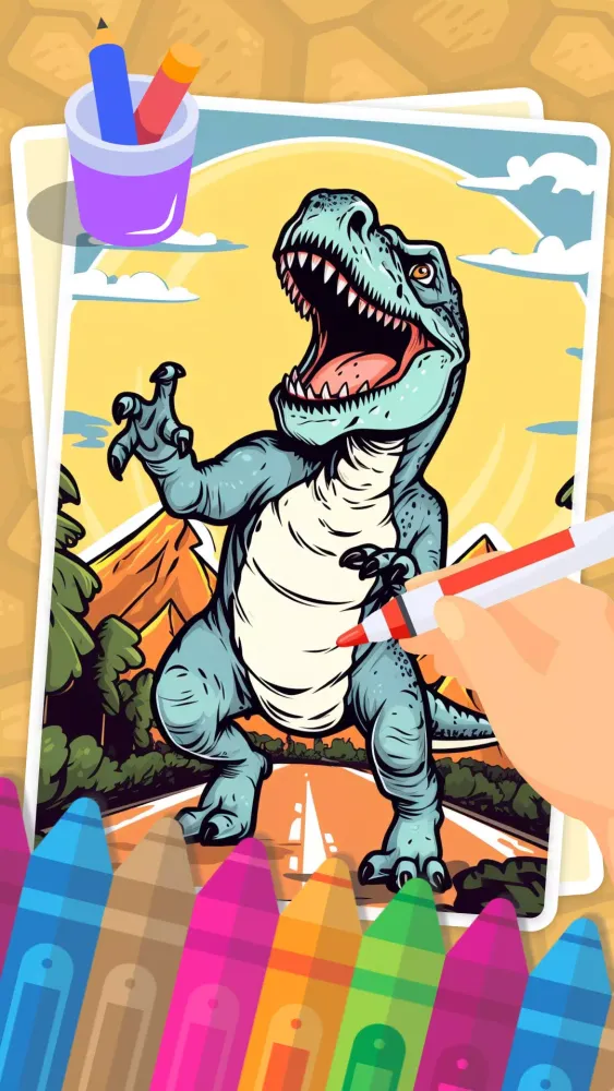 Capturas de pantalla de Dino Coloring World